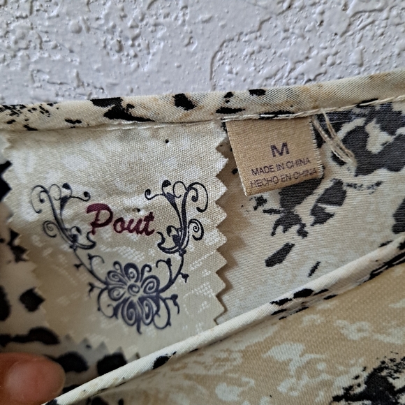 Pout Snakeskin/Reptile Print Blouse - Picture 4 of 6